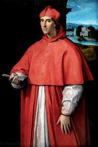 Raffael, Porträt des Kardinals Alessandro Farnese, Museum Capodimonte in Neapel, Italien