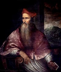 Tizian, Porträt des Kardinals Pietro Bembo, Museum Capodimonte in Neapel, Italien
