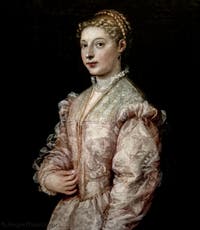 Tizian, Porträt einer jungen Frau, Museum Capodimonte in Neapel, Italien
