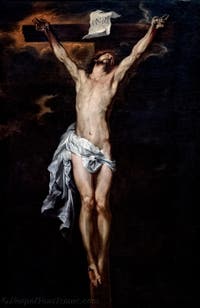 Van Dyck, Der gekreuzigte Christus, Museum Capodimonte in Neapel, Italien
