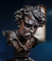 Vincenzo Gemito, Porträt des Malers Mariano Fortuny, Galleria d’Italia Zevallos in Neapel, Italien