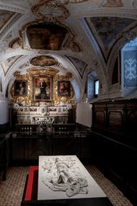 Jago, der verhüllte Sohn, Kapelle dei Bianchi, Basilika San Severo fuori le mura in Neapel, Italien