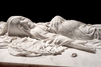 Jago, der verhüllte Sohn, Kapelle dei Bianchi, Basilika San Severo fuori le mura in Neapel, Italien