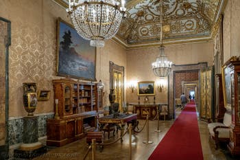 Das Arbeitszimmer von König Joachim Murat im Königspalast in Neapel, Italien