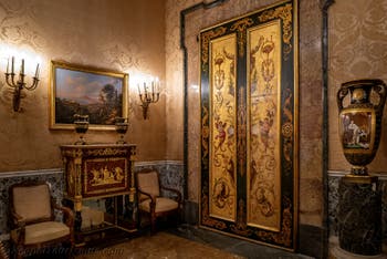 Das Arbeitszimmer von König Joachim Murat im Königspalast von Neapel in Italien