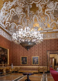 Das Zimmer der Königin im Königspalast von Neapel in Italien