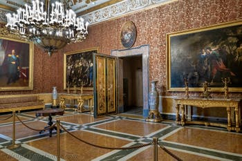 Das Zimmer der Königin im Königspalast von Neapel in Italien