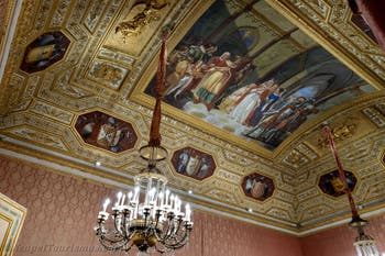 Gennaro Maldarelli, Tancred schickt Constance von Hauteville zu Heinrich VI. zurück, Flamanden-Saal im Königspalast von Neapel