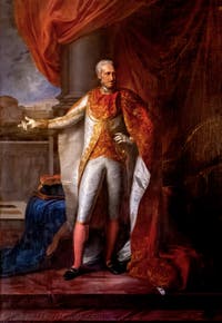 Porträt von Ferdinand I., König beider Sizilien, von Vincenzo Camuccini im Königspalast von Neapel