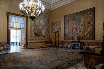 Die Offiziersmesse der Leibwache des Königspalasts von Neapel in Italien