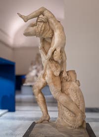 Achilleus und Troilus, Farnese-Sammlung, Archäologisches Museum von Neapel in Italien