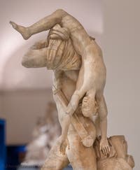Achilleus und Troilus, Farnese-Sammlung, Archäologisches Museum von Neapel in Italien
