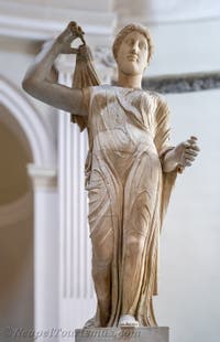 Aphrosite vom Typ Louvre, Pompeji, Archäologisches Museum von Neapel in Italien