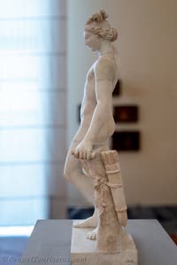 Apollon als Hermaphroditos mit einem Köcher, Pompeji, Archäologisches Museum von Neapel in Italien