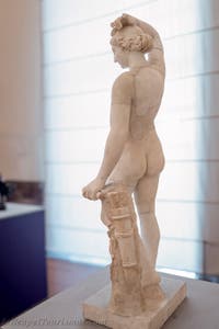 Apollon als Hermaphroditos mit einem Köcher, Pompeji, Archäologisches Museum von Neapel in Italien