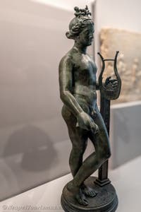 Apollon mit einer Leier, Casa di Apollo, Pompeji, Archäologisches Museum von Neapel in Italien