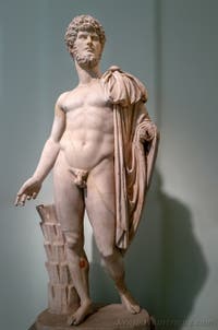Statue von Asklepios, Farnese-Sammlung, Archäologisches Museum von Neapel in Italien