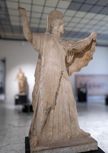 Athene Promachos, Villa dei Papiri, Herculaneum, Archäologisches Museum von Neapel in Italien