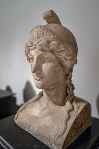 Büste der Athene, Villa dei Papiri, Herculaneum, Archäologisches Museum von Neapel in Italien