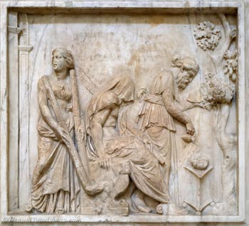 Die Einweihung des Herkules in die Eleusinischen Mysterien, Farnese-Sammlung, Archäologisches Museum von Neapel, Italien