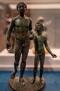 Dionysos und Ampelos, Casa di Pansa, Pompeji, Archäologisches Museum von Neapel in Italien