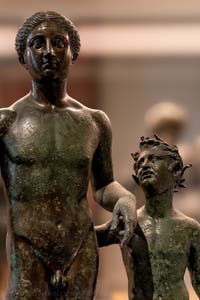 Dionysos und Ampelos, Casa di Pansa, Pompeji, Archäologisches Museum von Neapel in Italien