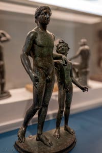 Dionysos und Ampelos, Casa di Pansa, Pompeji, Archäologisches Museum von Neapel in Italien