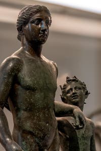 Dionysos und Ampelos, Casa di Pansa, Pompeji, Archäologisches Museum von Neapel in Italien