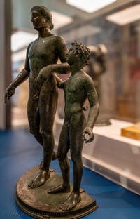 Dionysos und Ampelos, Casa di Pansa, Pompeji, Archäologisches Museum von Neapel in Italien