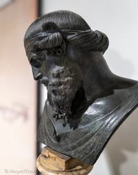 Dyonisos-Platon, Villa dei Papiri, Herculaneum, Archäologisches Museum von Neapel in Italien