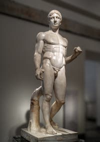 Doryphoros, Gymnasium der Samniten, Pompeji, Archäologisches Museum von Neapel in Italien