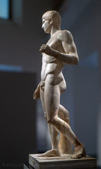 Doryphoros, Gymnasium der Samniten, Pompeji, Archäologisches Museum von Neapel in Italien