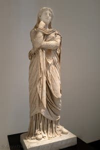 Frau, bekannt als Pudicitia, Tempel der Fortuna Augustus, Pompeji, Archäologisches Museum von Neapel in Italien