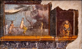 Fresko Acis, Galateia und Polyphem, Herculaneum, Archäologisches Museum Neapel