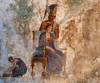 Fresko Ares und Aphrodite, Pompeji, Casa dell'Amore Punito, Archäologisches Museum Neapel