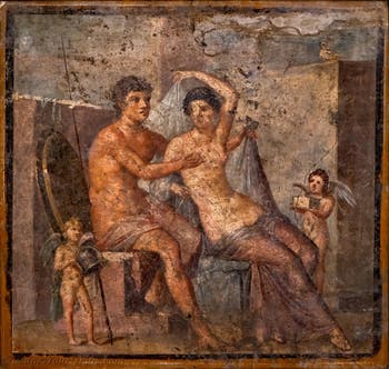 Ares und Aphrodite, Pompeji, Casa di Meleagro