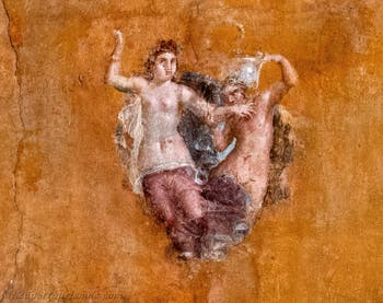 Dekoratives Wandgemälde und Stillleben, Pompeji, Praedia di Giulia Felice, Archäologisches Museum von Neapel
