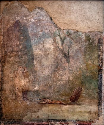 Fresko Daidalos und Ikarus, Pompeji, Archäologisches Museum von Neapel