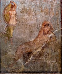 Fresko Endymion und Selene, Pompeji, Casa dell'argenteria, Archäologisches Museum Neapel