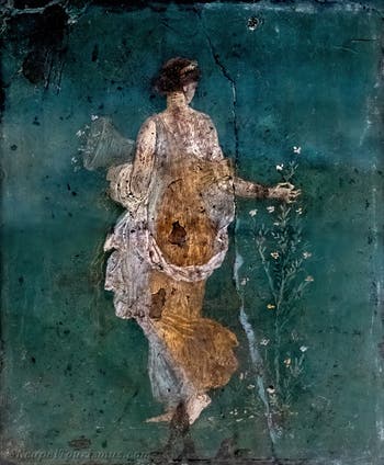 Fresko Flora, Stabiae, Villa di Ariadne, Archäologisches Museum Neapel