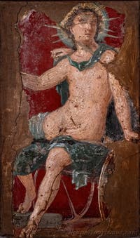 Fresko Helios Apollon, Stabiae, Villa Ariadne, Archäologisches Museum Neapel