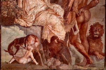 Fresko Herkules und Telephos, Herculaneum, Augusteum, Archäologisches Museum Neapel