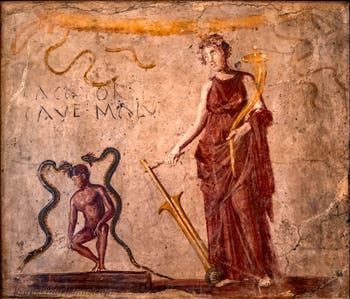 Fresko Isis Fortuna, Pompeji, Bottega, Archäologisches Museum Neapel