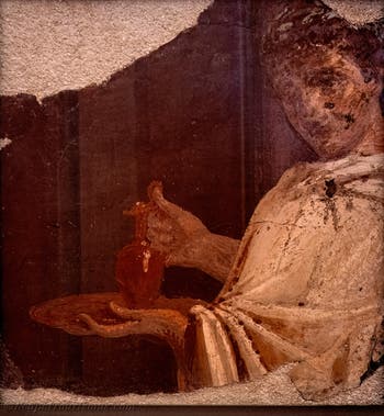 Fresko Der junge Camillus, Herculaneum, Archäologisches Museum Neapel