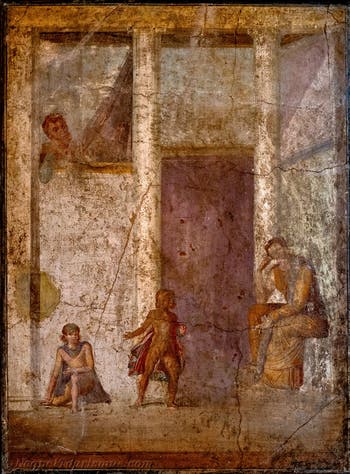 Wandgemälde, Medea mit einem Schwert, Casa di Giasone, Pompeji, Archäologisches Museum Neapel