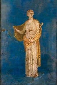 Wandgemälde, Medea mit dem Schwert, Villa di Ariadne, Stabiae, Archäologisches Museum von Neapel