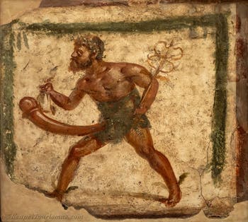 Mercurius, Ladenschild, Pompeji, Erotikgeschäft, Archäologisches Museum Neapel