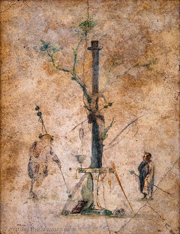 Wandgemälde Opfer an Dionysos, Pompeji, Insula Occidentalis, Archäologisches Museum von Neapel