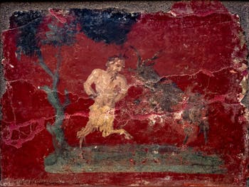 Der Gott Pan und eine Ziege, Erotisches Kabinett, Archäologisches Museum Neapel