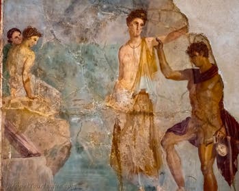 Fresko Perseus befreit Andromeda, Pompeji, Casa del Principe di Montenegro, Archäologisches Museum Neapel